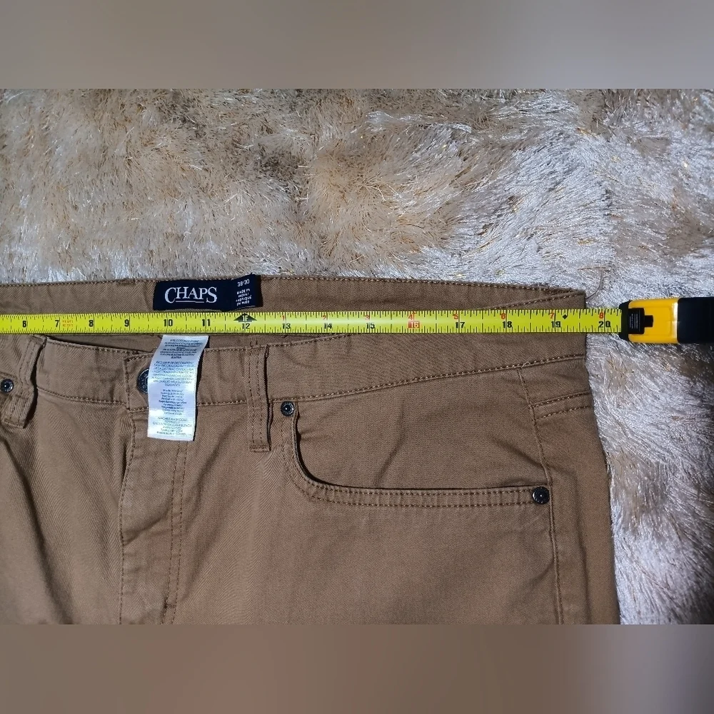 Chaps Tan Chinos Classic Style